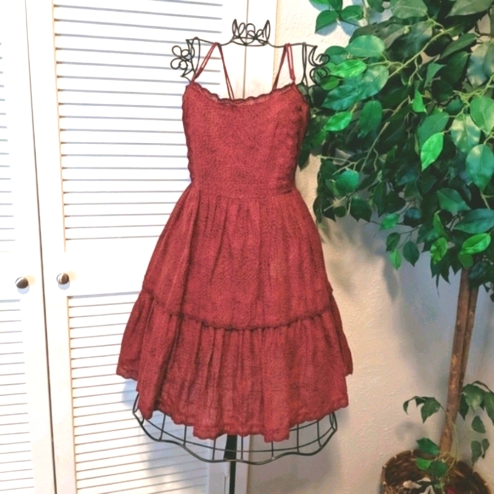 Urban Outfitters Hanna Scallop Tiered Babydoll